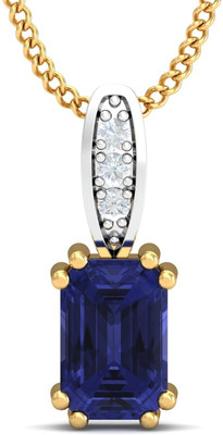 30% OFF on KuberBox 18K Tanzanite Yellow Gold Pendant