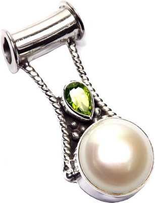 17% OFF on Admyro Netural Gemstone Pearl Silver Pendant