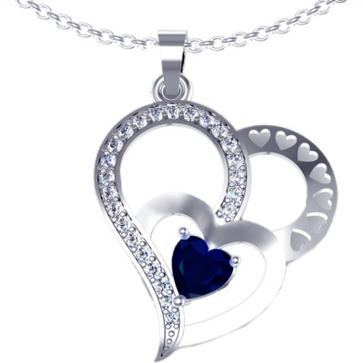 83% OFF on Suvarnadeep Rossy Rhodium Plated Sterling Silver Pendant