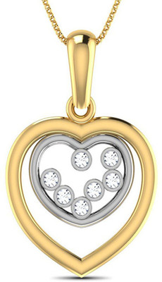 40% OFF on Jacknjewel Hallmark Certified 14K Yellow Gold Plated 14K Diamond Gold Pendant