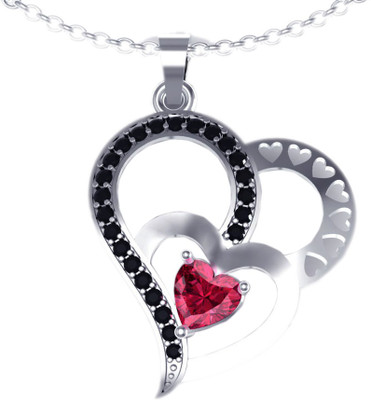 74% OFF on Suvarnadeep Rossy Rhodium Plated Sterling Silver Pendant