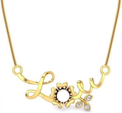 20% OFF on Candere Claudia Pearl Rhodium Plated 18K Pearl Yellow Gold Pendant