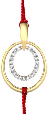 Candere Opal Drop Diamond Rhodium Plated 14K Yellow Gold Pendant