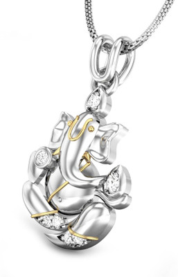 20% OFF on Candere Mangal Murti Diamond Rhodium Plated 14K White Gold Pendant