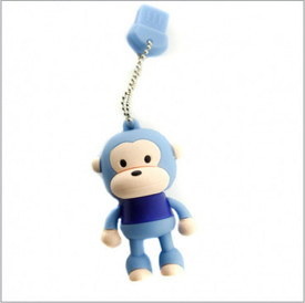 Smiledrive Cute Monkey Shaped USB 8 GB USB 2.0 Fancy Pendrive - Blue