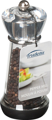 Trudeau 6 Frecio Empty Plastic Traditional Pepper Mill Black, Pack of 1 Trudeau 6 Frecio Empty Plastic Traditional Pepper Mill Black, Pack of 1