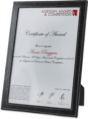 Ecoleatherette A4CF 8x12 Inch Photo Frame Black