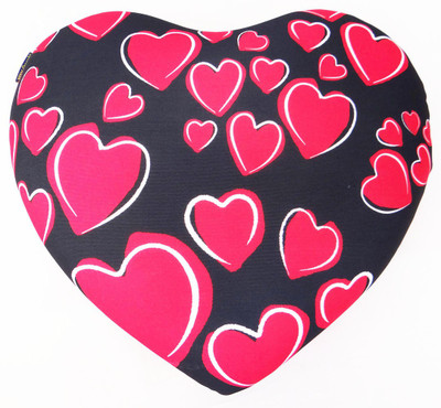 25% OFF on Squeezy Hush Micro Beads Printed Heart Cushion Travel Pillow