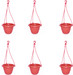 Blessed Gamla Basket Plastic Hanging Plant Container Set (Pack of 6)