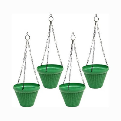 Toygully Home Garden Plant Container Set Pack of 4, Plastic Toygully Home Garden Plant Container Set Pack of 4, Plastic