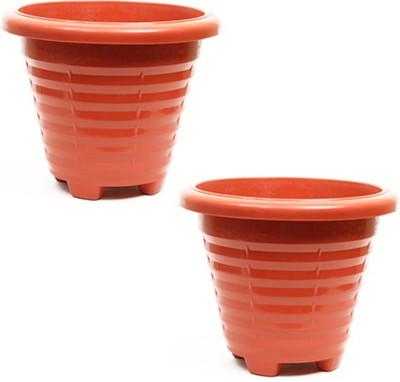 Natures Plus Home Garden Plant Container Set Pack of 2, Plastic Natures Plus Home Garden Plant Container Set Pack of 2, Plastic