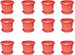 Blessed Plain Plastic Indoor Plant Container Set (Pack of 12)
