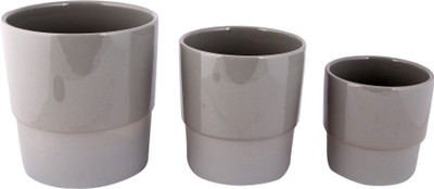 JB Collection Plant Container Ceramic, External Height - 16 cm JB Collection Plant Container Ceramic, External Height - 16 cm