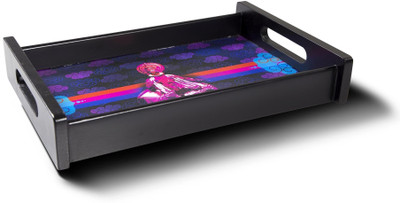 Mad(e) in India Kathakali Dancer Serving Tray - Large Printed Wood Tray Mad(e) in India Kathakali Dancer Serving Tray - Large Printed Wood Tray