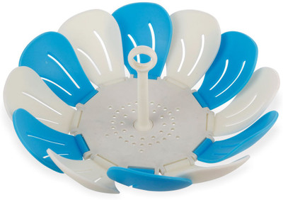 51% OFF on THD Lotus Printed Ceramic Tray Blue, Pack of 1