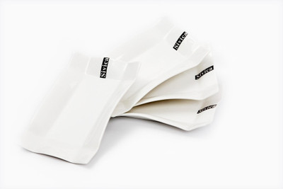 24% OFF on Sivica MOD0533 Solid Porcelain Tray White, Pack of 4