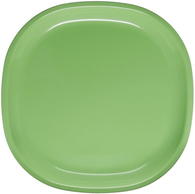 Signoraware Square Full Solid Plastic Plate Set Green, Pack of 6 Signoraware Square Full Solid Plastic Plate Set Green, Pack of 6