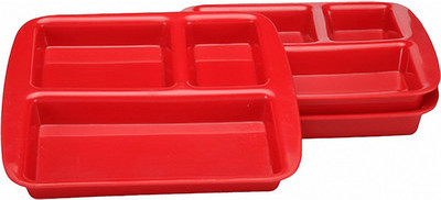 34% OFF on Teflon tepl-004 Solid Plastic Plate Set Red, Pack of 3 34% OFF on Teflon tepl-004 Solid Plastic Plate Set Red, Pack of 3