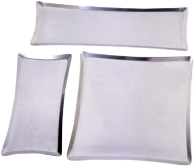 38% OFF on Dynamic Store Tea Cups Solid Stainless Steel Tray Set Silver, Pack of 3 38% OFF on Dynamic Store Tea Cups Solid Stainless Steel Tray Set Silver, Pack of 3