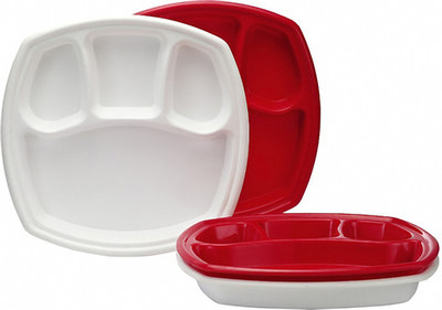 28% OFF on Teflon tepl-014 Solid Plastic Plate Set Red, White, Pack of 4 28% OFF on Teflon tepl-014 Solid Plastic Plate Set Red, White, Pack of 4