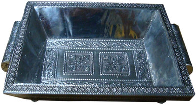 7% OFF on KE KEWM-764 Solid Aluminium, Wood Tray Silver, Pack of 1 7% OFF on KE KEWM-764 Solid Aluminium, Wood Tray Silver, Pack of 1