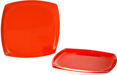 39% OFF on Saflona Simple and Elegant Solid Plastic Plate Set Red, Pack of 3 39% OFF on Saflona Simple and Elegant Solid Plastic Plate Set Red, Pack of 3