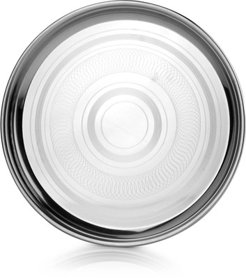 22% OFF on Mosaic Dinner Palte Meenakshi Solid Stainless Steel Plate Silver, Pack of 3 22% OFF on Mosaic Dinner Palte Meenakshi Solid Stainless Steel Plate Silver, Pack of 3