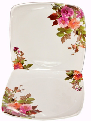 29% OFF on Maharaja Nat6pcs1 Printed Melamine Plate Set White, Pack of 6