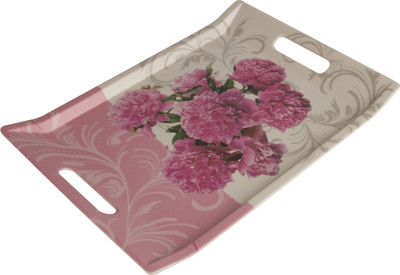 66% OFF on TAZ Tray Espresso Printed Plastic Tray Multicolor, Pack of 1