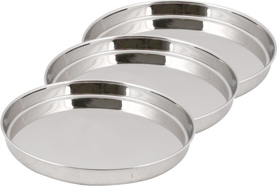 23% OFF on Ndura Khumcha Coil 09_10_11 Solid Stainless Steel Plate Set Silver, Pack of 3 23% OFF on Ndura Khumcha Coil 09_10_11 Solid Stainless Steel Plate Set Silver, Pack of 3