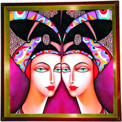 23% OFF on Panache Serves Hammered Wood Tray Multicolor, Pack of 1