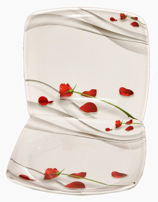 27% OFF on Maharaja Redrose6 Printed Melamine Plate Set White, Pack of 6 27% OFF on Maharaja Redrose6 Printed Melamine Plate Set White, Pack of 6