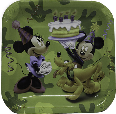 20% OFF on Birthdaygiftwala Mickey Mouse Printed Paper Plate Green, Pack of 10 20% OFF on Birthdaygiftwala Mickey Mouse Printed Paper Plate Green, Pack of 10