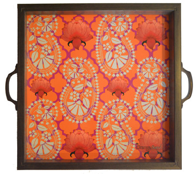 3% OFF on The Orange Sand PAISLICIOUS Printed Wood Tray Orange, White, Pack of 1 3% OFF on The Orange Sand PAISLICIOUS Printed Wood Tray Orange, White, Pack of 1