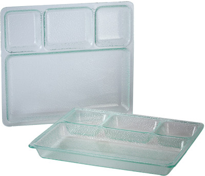 Saflona Simple and Elegant Solid Plastic Plate Set Green, Pack of 2 Saflona Simple and Elegant Solid Plastic Plate Set Green, Pack of 2
