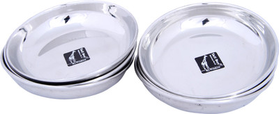 25% OFF on Tallboy Ss Halwa Solid Stainless Steel Plate Set Steel, Pack of 6 25% OFF on Tallboy Ss Halwa Solid Stainless Steel Plate Set Steel, Pack of 6