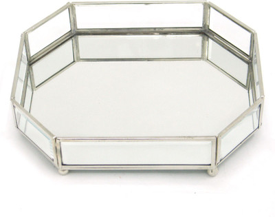 30% OFF on Indian Reverie Octagonal Mirror Solid Glass Tray Silver, Silver, Pack of 1 30% OFF on Indian Reverie Octagonal Mirror Solid Glass Tray Silver, Silver, Pack of 1