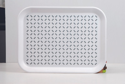 Freelance Anti-Slip Embossed Plastic Tray White, Pack of 1 Freelance Anti-Slip Embossed Plastic Tray White, Pack of 1