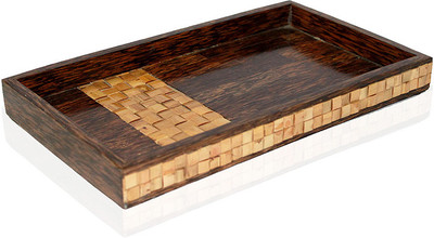 30% OFF on KKD Taadiwood and Bamboo Engraved Wood Tray Brown, Pack of 1 30% OFF on KKD Taadiwood and Bamboo Engraved Wood Tray Brown, Pack of 1