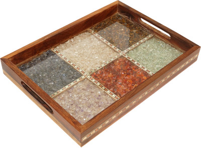 48% OFF on R S Jewels Handicraft Gemstone Serving Solid Wood Tray Multicolor, Pack of 1 48% OFF on R S Jewels Handicraft Gemstone Serving Solid Wood Tray Multicolor, Pack of 1