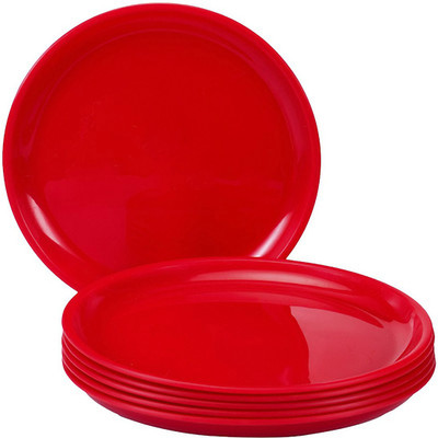29% OFF on Teflon tepl-001 Solid Plastic Plate Red, Pack of 6 29% OFF on Teflon tepl-001 Solid Plastic Plate Red, Pack of 6