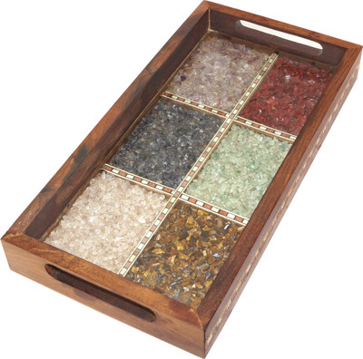 57% OFF on R S Jewels Handicraft Gemstone Serving Solid Wood Tray Multicolor, Pack of 1 57% OFF on R S Jewels Handicraft Gemstone Serving Solid Wood Tray Multicolor, Pack of 1