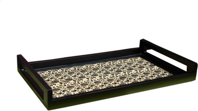 30% OFF on Aarav Designs Leather Small Printed Wood Tray Black, Pack of 1 30% OFF on Aarav Designs Leather Small Printed Wood Tray Black, Pack of 1