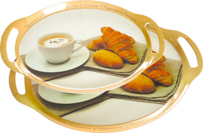 10% OFF on Homeeware Ovi Cappuccino & Croissants Printed Melamine Tray Set Multicolor, Pack of 2 10% OFF on Homeeware Ovi Cappuccino & Croissants Printed Melamine Tray Set Multicolor, Pack of 2