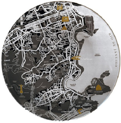 30% OFF on Seletti Twd-RioDeJanerio Solid Porcelain Plate Black, Pack of 1