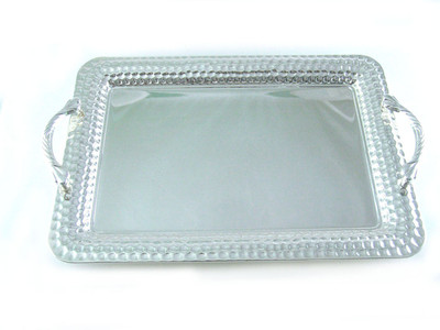 22% OFF on Ekaani Dotted Hammered Silver Plated Tray Silver, Pack of 1 22% OFF on Ekaani Dotted Hammered Silver Plated Tray Silver, Pack of 1