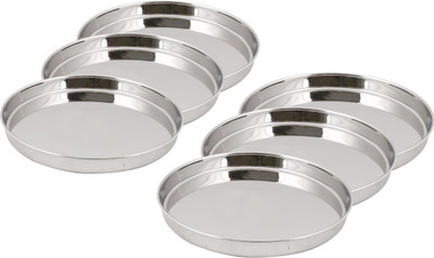 34% OFF on Lime Limeplatepk6 Solid Stainless Steel Plate Silver, Pack of 6 34% OFF on Lime Limeplatepk6 Solid Stainless Steel Plate Silver, Pack of 6