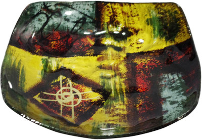 50% OFF on Gran Handmade Printed Glass Tray Multicolor, Pack of 1 50% OFF on Gran Handmade Printed Glass Tray Multicolor, Pack of 1