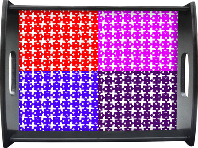 71% OFF on Sajawathomes Plus Shape Pattern Printed Wood Tray Multicolor, Pack of 1 71% OFF on Sajawathomes Plus Shape Pattern Printed Wood Tray Multicolor, Pack of 1