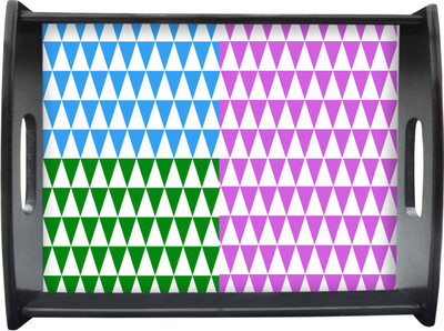 71% OFF on Sajawathomes Triangle Shape Pattern Printed Wood Tray Multicolor, Pack of 1 71% OFF on Sajawathomes Triangle Shape Pattern Printed Wood Tray Multicolor, Pack of 1